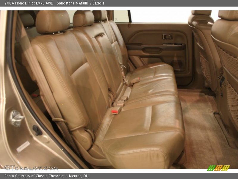 Sandstone Metallic / Saddle 2004 Honda Pilot EX-L 4WD
