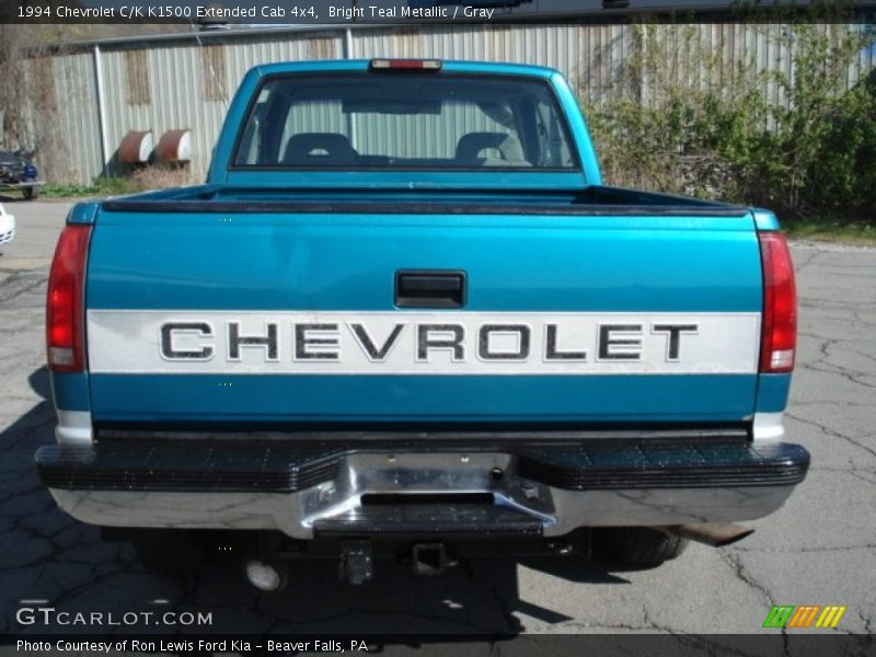 Bright Teal Metallic / Gray 1994 Chevrolet C/K K1500 Extended Cab 4x4
