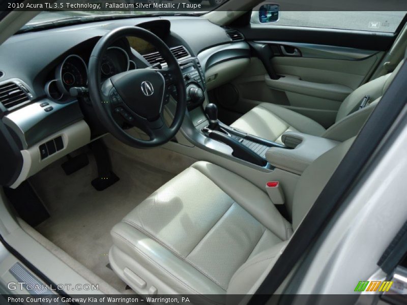 Palladium Silver Metallic / Taupe 2010 Acura TL 3.5 Technology