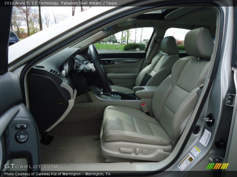 Palladium Silver Metallic / Taupe 2010 Acura TL 3.5 Technology