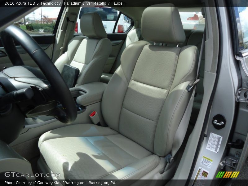 Palladium Silver Metallic / Taupe 2010 Acura TL 3.5 Technology