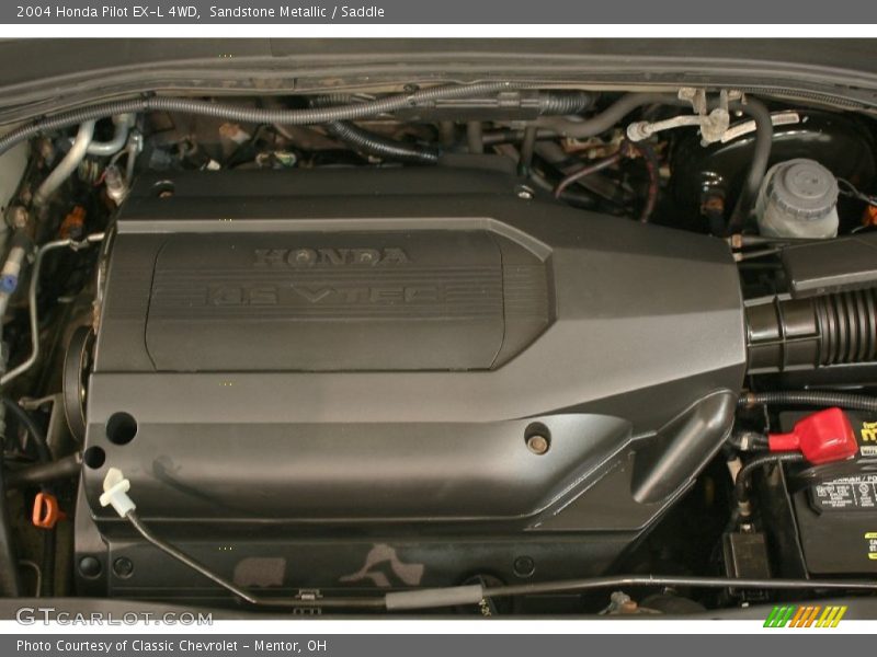 Sandstone Metallic / Saddle 2004 Honda Pilot EX-L 4WD