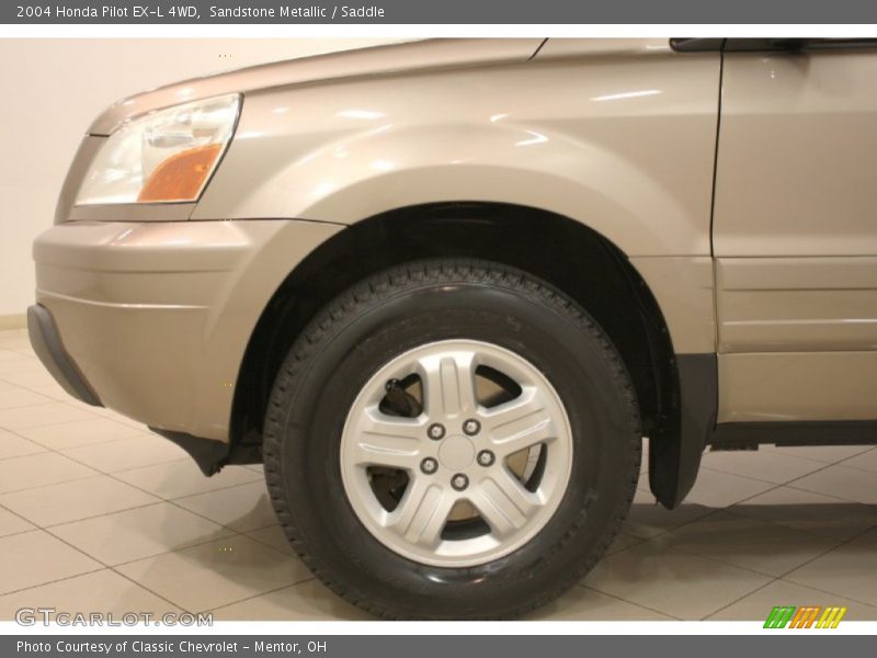 Sandstone Metallic / Saddle 2004 Honda Pilot EX-L 4WD