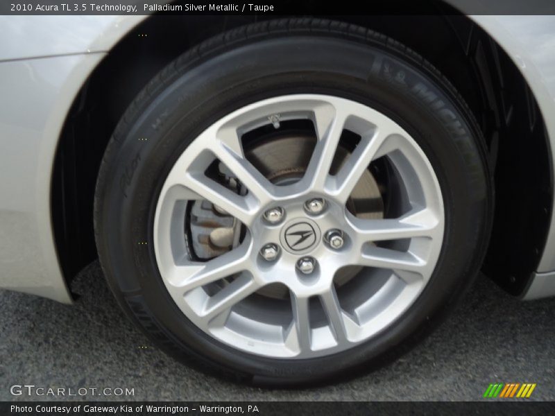 Palladium Silver Metallic / Taupe 2010 Acura TL 3.5 Technology