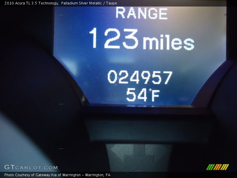 Palladium Silver Metallic / Taupe 2010 Acura TL 3.5 Technology
