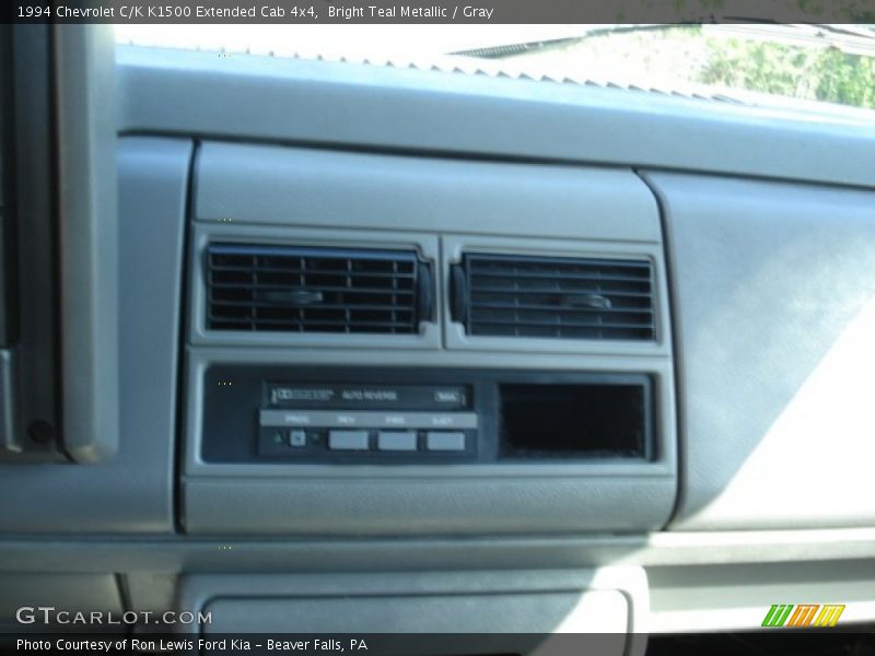 Bright Teal Metallic / Gray 1994 Chevrolet C/K K1500 Extended Cab 4x4