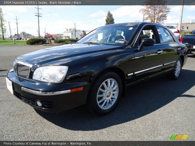 Black Obsidian / Black 2004 Hyundai XG350 L Sedan