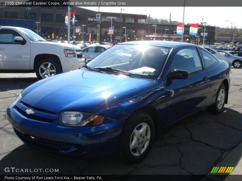 Arrival Blue Metallic / Graphite Gray 2005 Chevrolet Cavalier Coupe