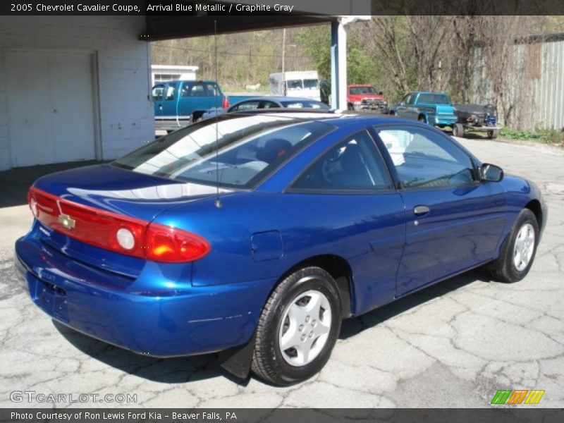 Arrival Blue Metallic / Graphite Gray 2005 Chevrolet Cavalier Coupe