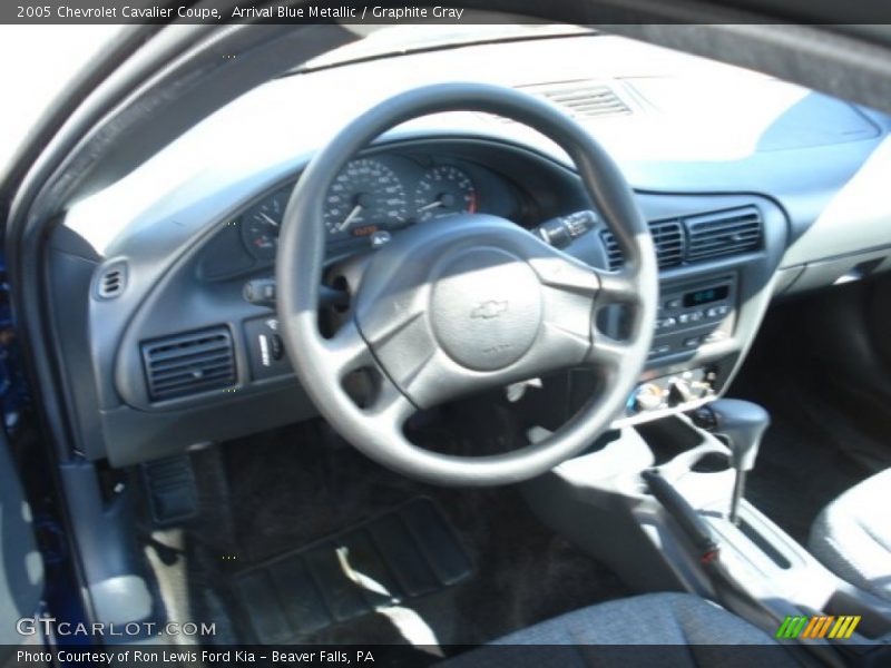 Arrival Blue Metallic / Graphite Gray 2005 Chevrolet Cavalier Coupe
