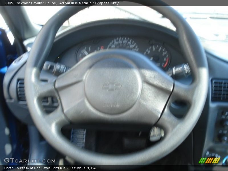 Arrival Blue Metallic / Graphite Gray 2005 Chevrolet Cavalier Coupe