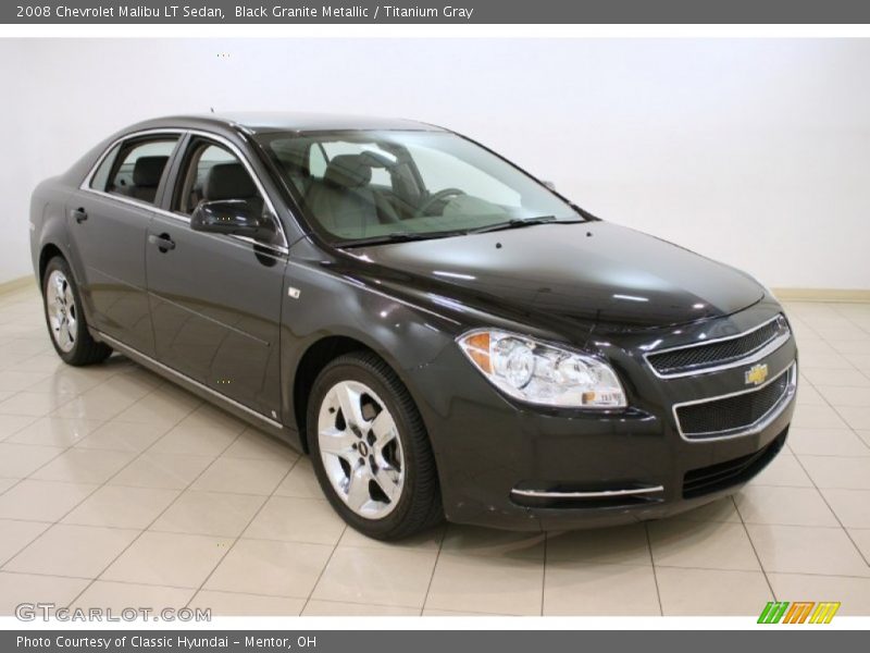 Black Granite Metallic / Titanium Gray 2008 Chevrolet Malibu LT Sedan