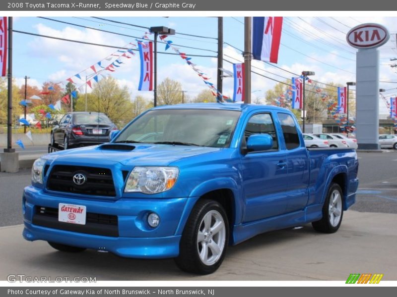 Speedway Blue / Graphite Gray 2008 Toyota Tacoma X-Runner