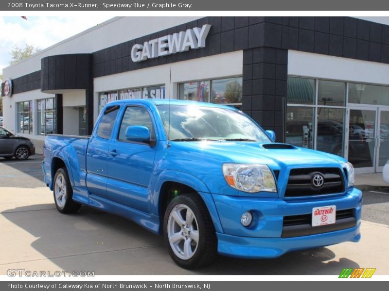 Speedway Blue / Graphite Gray 2008 Toyota Tacoma X-Runner