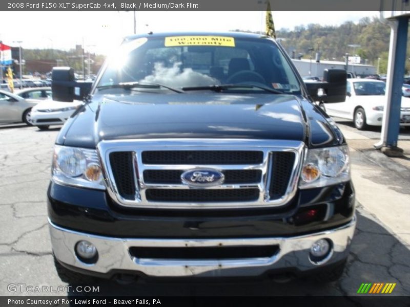 Black / Medium/Dark Flint 2008 Ford F150 XLT SuperCab 4x4