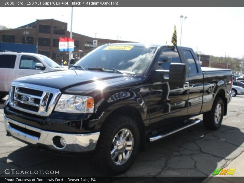 Black / Medium/Dark Flint 2008 Ford F150 XLT SuperCab 4x4