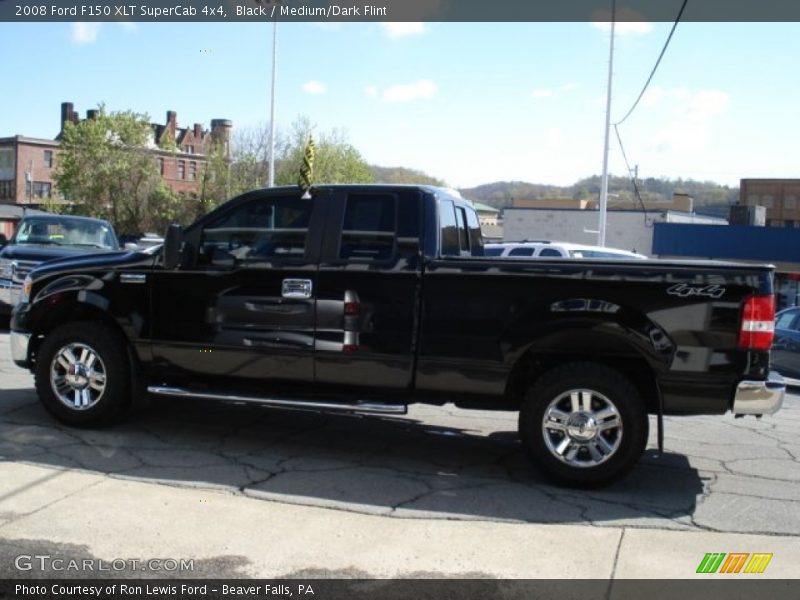 Black / Medium/Dark Flint 2008 Ford F150 XLT SuperCab 4x4