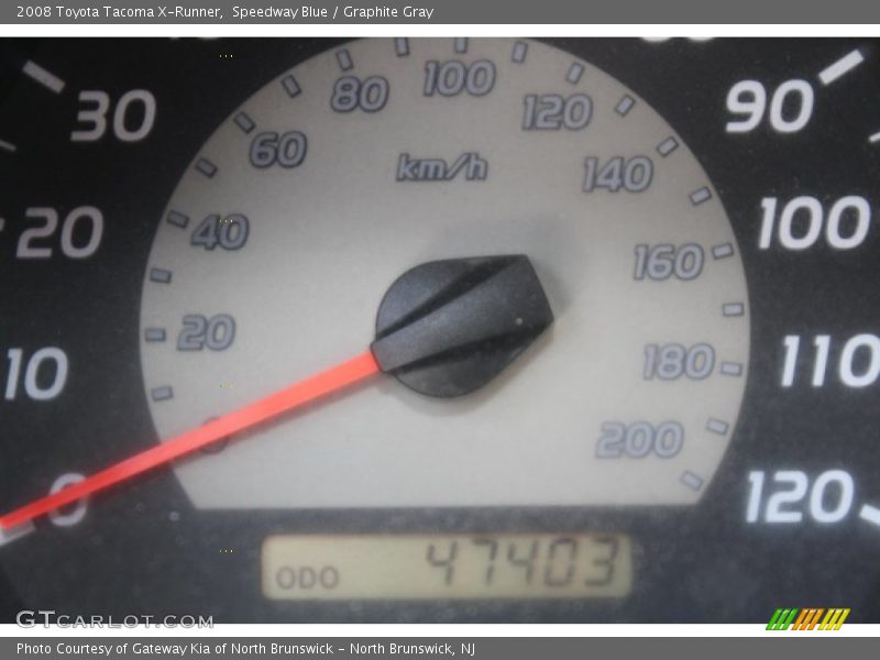 Speedway Blue / Graphite Gray 2008 Toyota Tacoma X-Runner