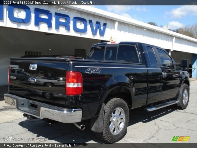 Black / Medium/Dark Flint 2008 Ford F150 XLT SuperCab 4x4