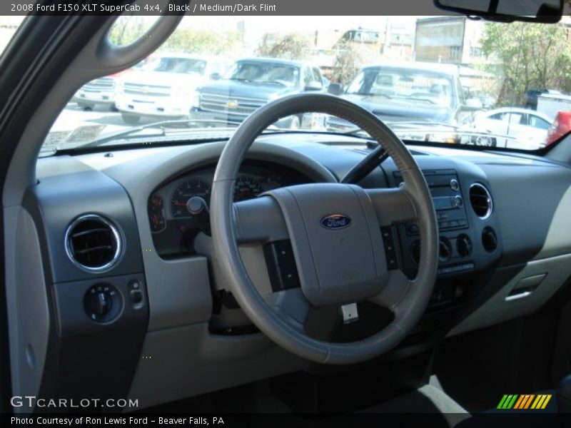 Black / Medium/Dark Flint 2008 Ford F150 XLT SuperCab 4x4