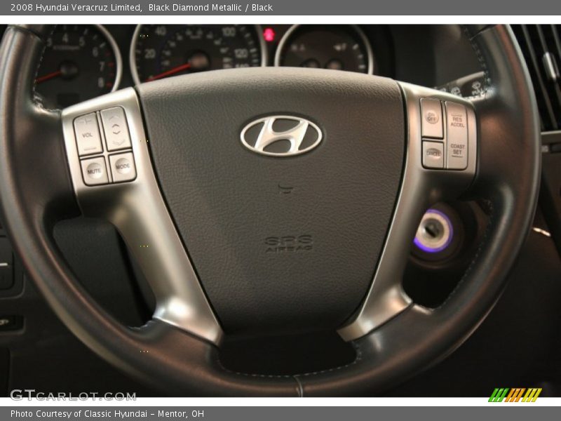 Black Diamond Metallic / Black 2008 Hyundai Veracruz Limited