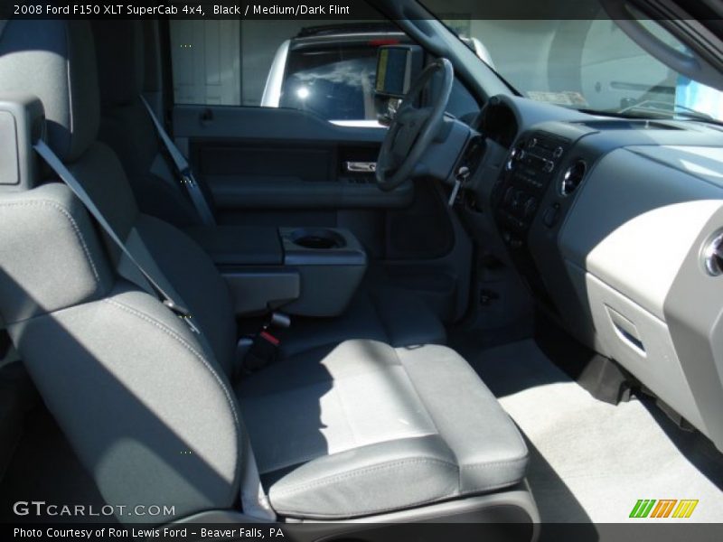 Black / Medium/Dark Flint 2008 Ford F150 XLT SuperCab 4x4