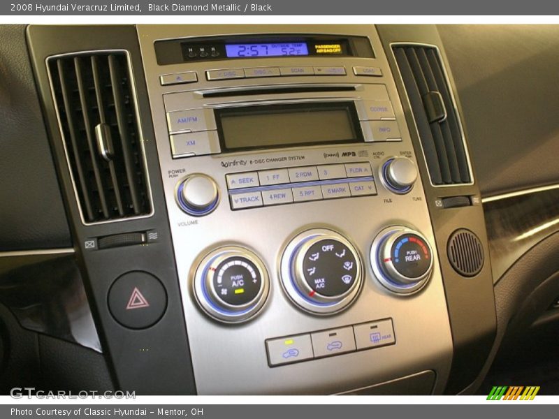 Black Diamond Metallic / Black 2008 Hyundai Veracruz Limited