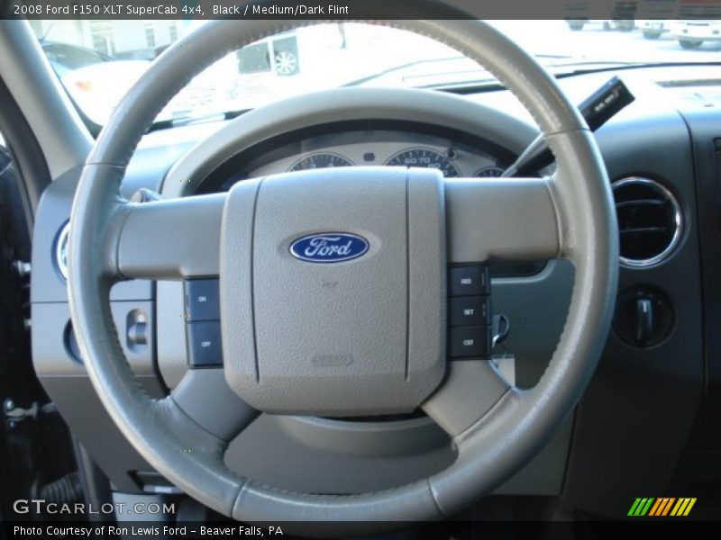 Black / Medium/Dark Flint 2008 Ford F150 XLT SuperCab 4x4