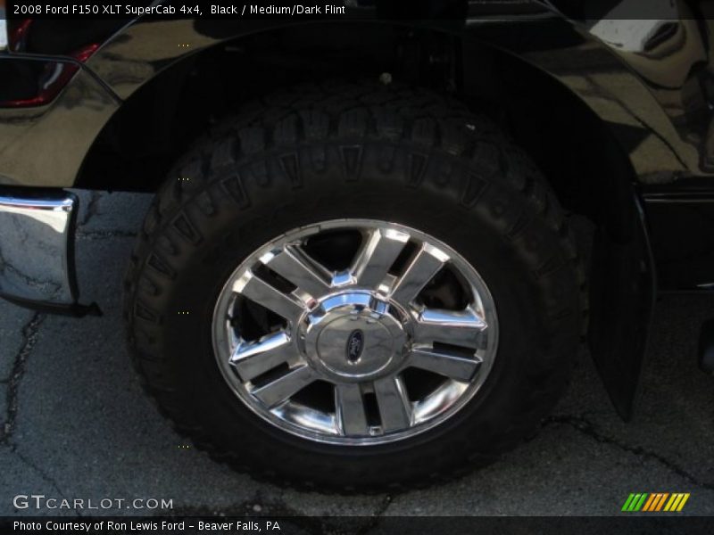 Black / Medium/Dark Flint 2008 Ford F150 XLT SuperCab 4x4