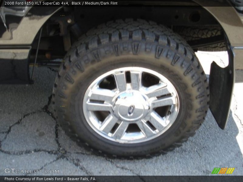 Black / Medium/Dark Flint 2008 Ford F150 XLT SuperCab 4x4