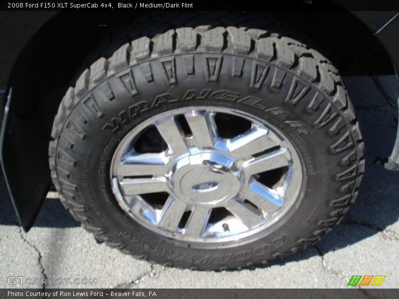 Black / Medium/Dark Flint 2008 Ford F150 XLT SuperCab 4x4