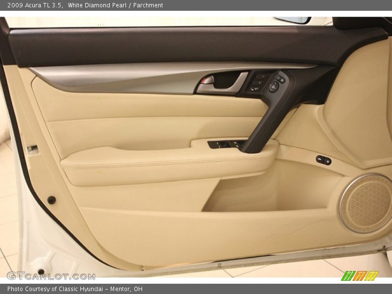 White Diamond Pearl / Parchment 2009 Acura TL 3.5