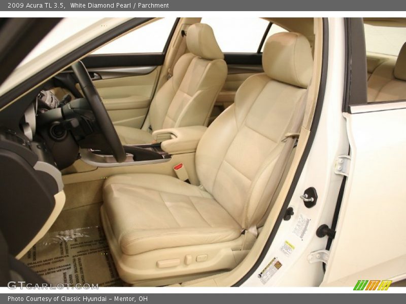 White Diamond Pearl / Parchment 2009 Acura TL 3.5