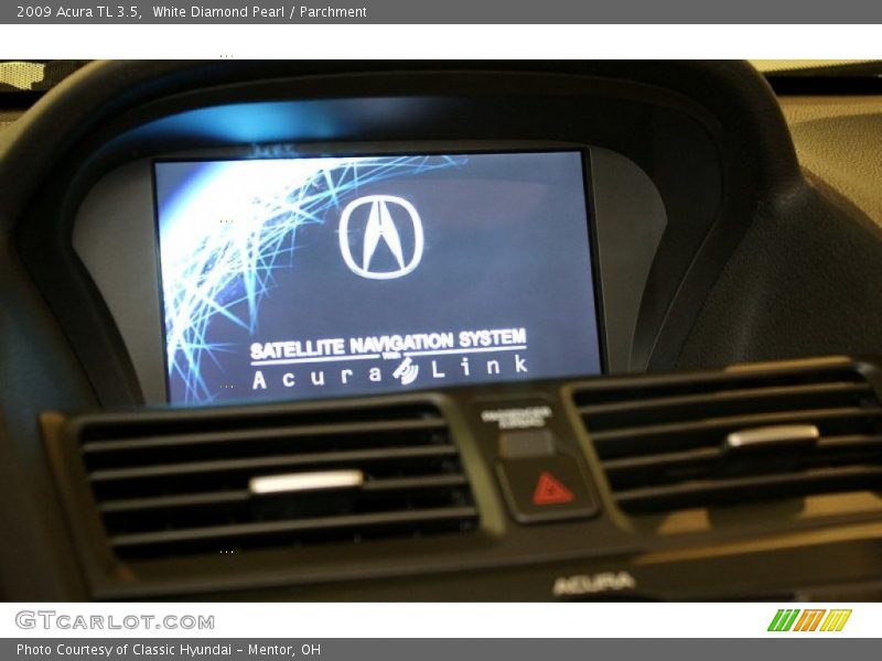 White Diamond Pearl / Parchment 2009 Acura TL 3.5
