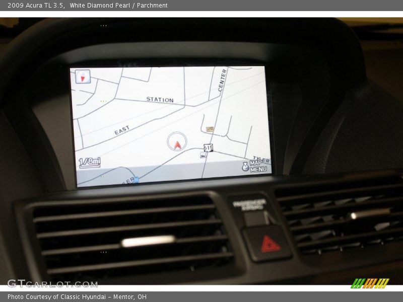 White Diamond Pearl / Parchment 2009 Acura TL 3.5