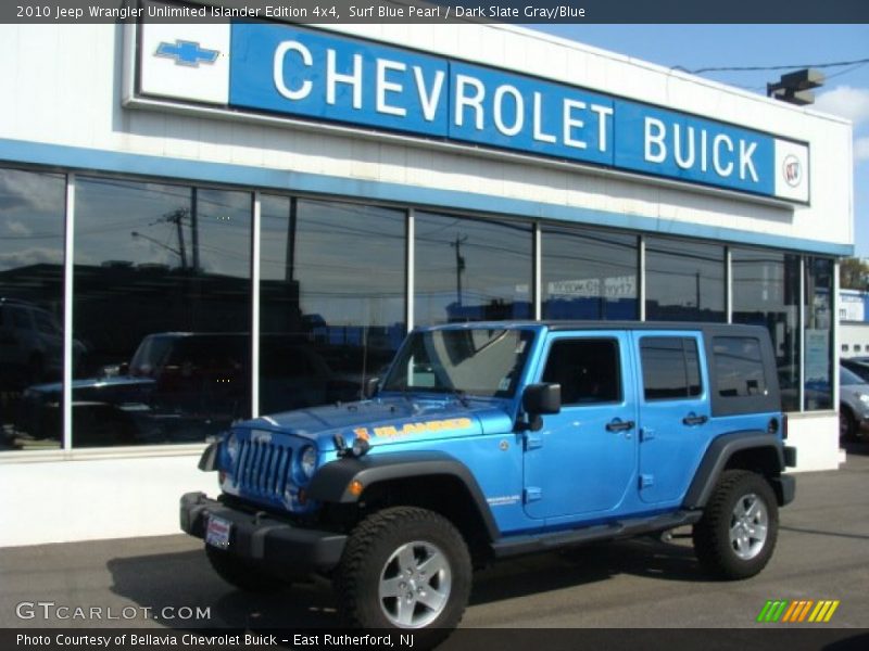 Surf Blue Pearl / Dark Slate Gray/Blue 2010 Jeep Wrangler Unlimited Islander Edition 4x4