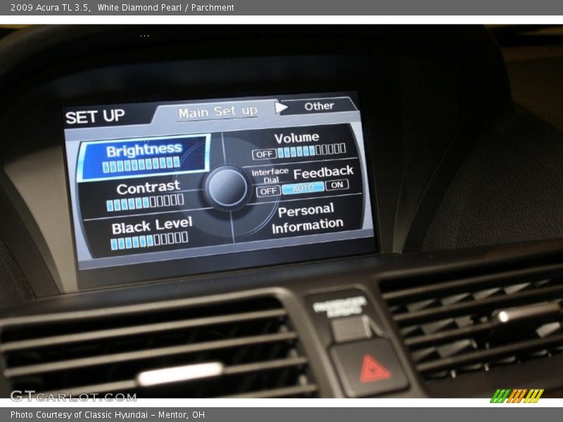 White Diamond Pearl / Parchment 2009 Acura TL 3.5