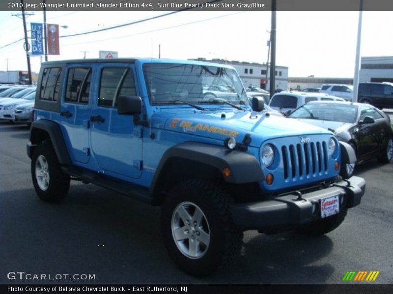 Surf Blue Pearl / Dark Slate Gray/Blue 2010 Jeep Wrangler Unlimited Islander Edition 4x4