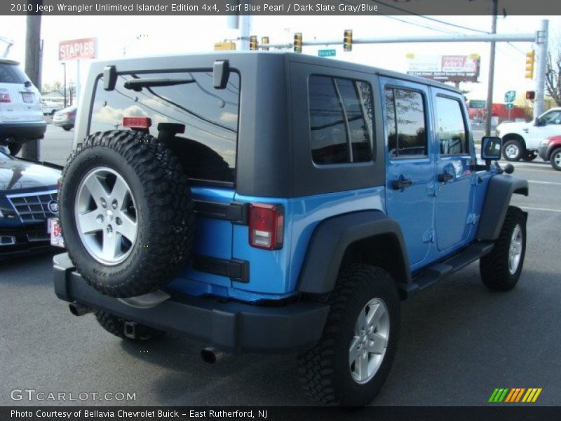 Surf Blue Pearl / Dark Slate Gray/Blue 2010 Jeep Wrangler Unlimited Islander Edition 4x4