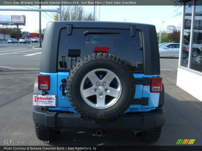 Surf Blue Pearl / Dark Slate Gray/Blue 2010 Jeep Wrangler Unlimited Islander Edition 4x4