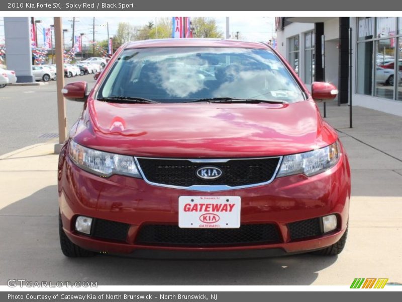 Spicy Red / Black Sport 2010 Kia Forte SX
