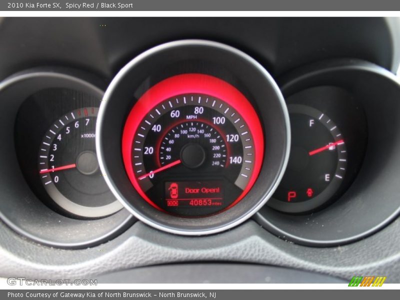 Spicy Red / Black Sport 2010 Kia Forte SX