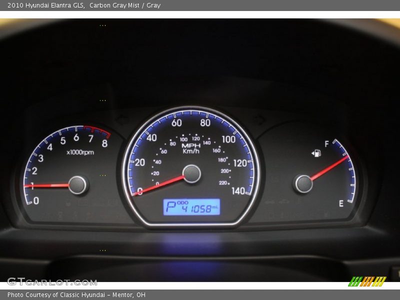 Carbon Gray Mist / Gray 2010 Hyundai Elantra GLS