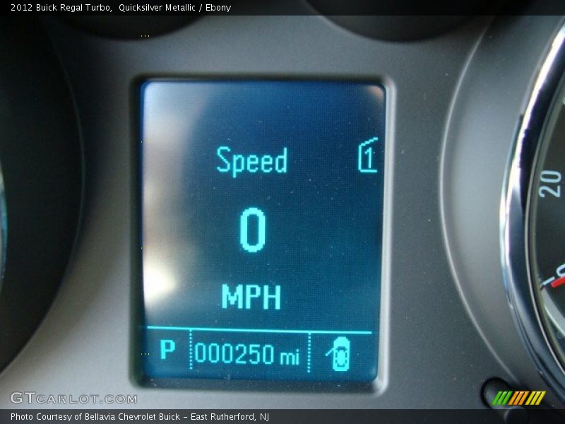 Quicksilver Metallic / Ebony 2012 Buick Regal Turbo