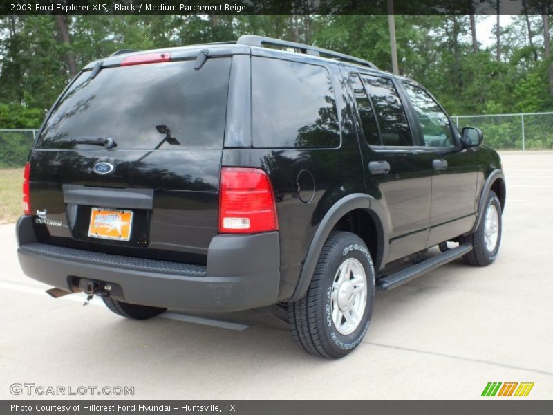 Black / Medium Parchment Beige 2003 Ford Explorer XLS