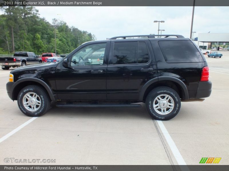 Black / Medium Parchment Beige 2003 Ford Explorer XLS