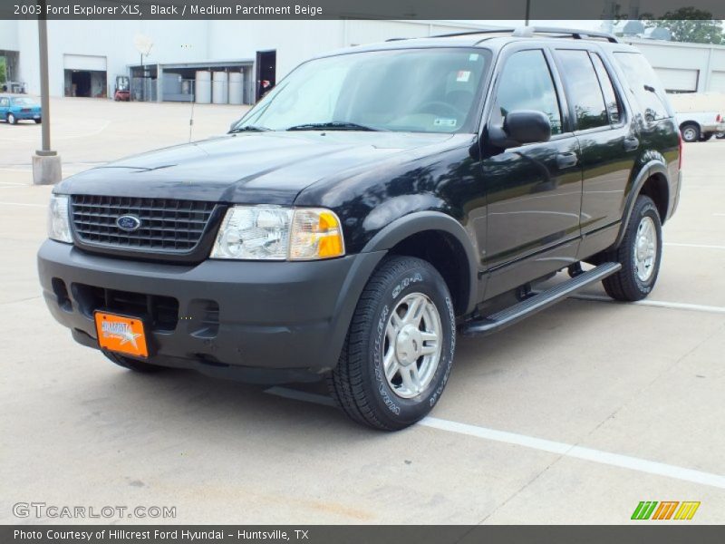 Black / Medium Parchment Beige 2003 Ford Explorer XLS