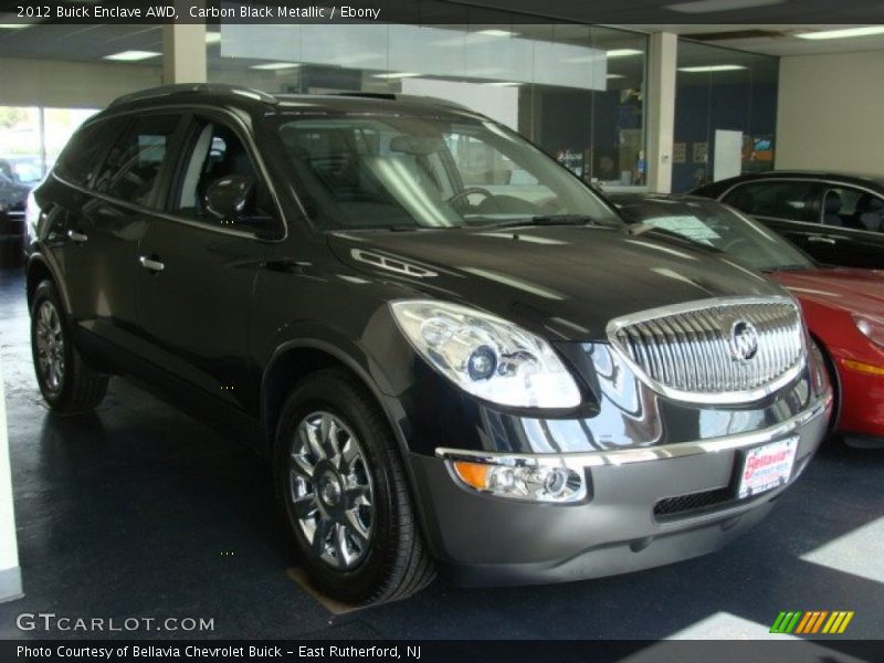Carbon Black Metallic / Ebony 2012 Buick Enclave AWD