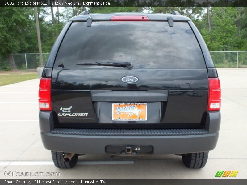 Black / Medium Parchment Beige 2003 Ford Explorer XLS