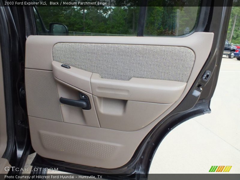 Black / Medium Parchment Beige 2003 Ford Explorer XLS